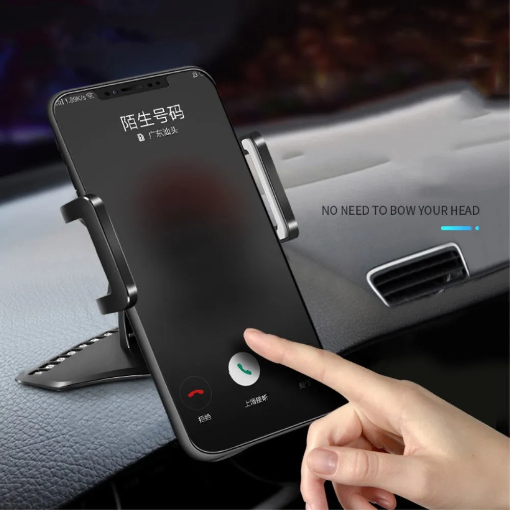 3 in 1 Car GPS Smartphone Holder: Dashboard / Visor Clamp   AC Grid Clip for SHARP ANDROID ONE S5 (2018) - Black