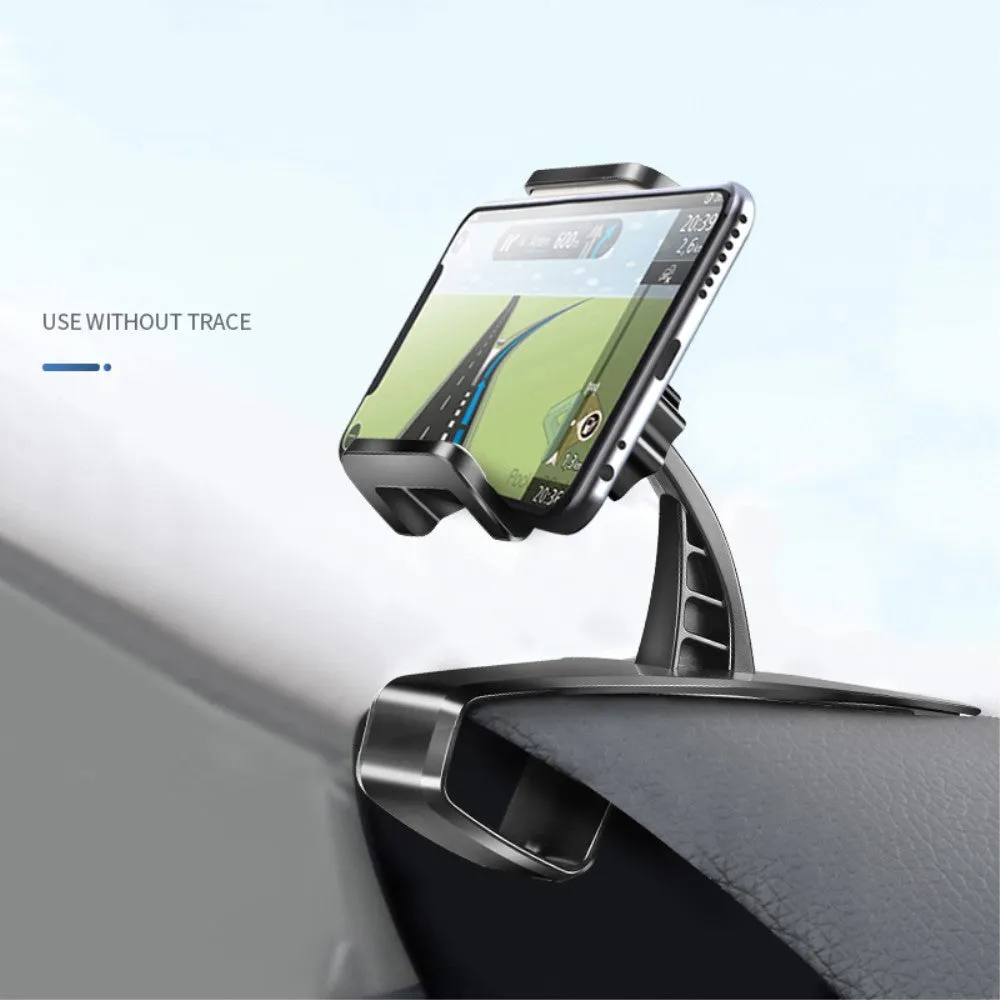 3 in 1 Car GPS Smartphone Holder: Dashboard / Visor Clamp   AC Grid Clip for SHARP ANDROID ONE S5 (2018) - Black