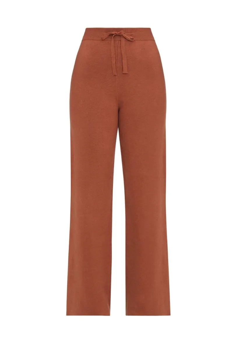 ALLY KNIT PANTS IN PUMPKIN