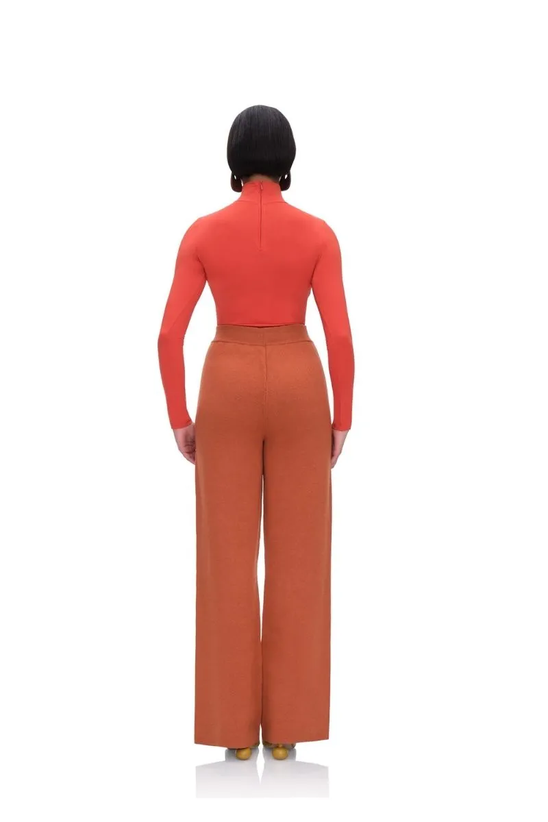 ALLY KNIT PANTS IN PUMPKIN