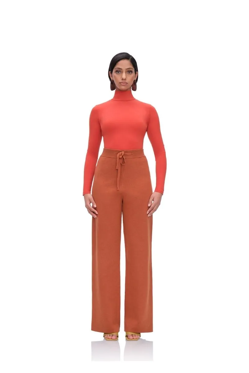 ALLY KNIT PANTS IN PUMPKIN