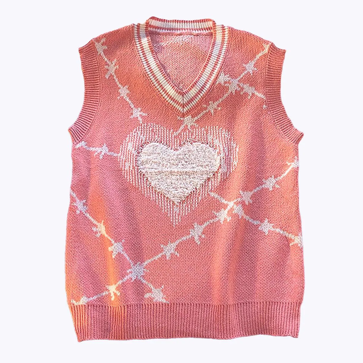 Barbed Wire Knit Vest Grunge Aesthetic