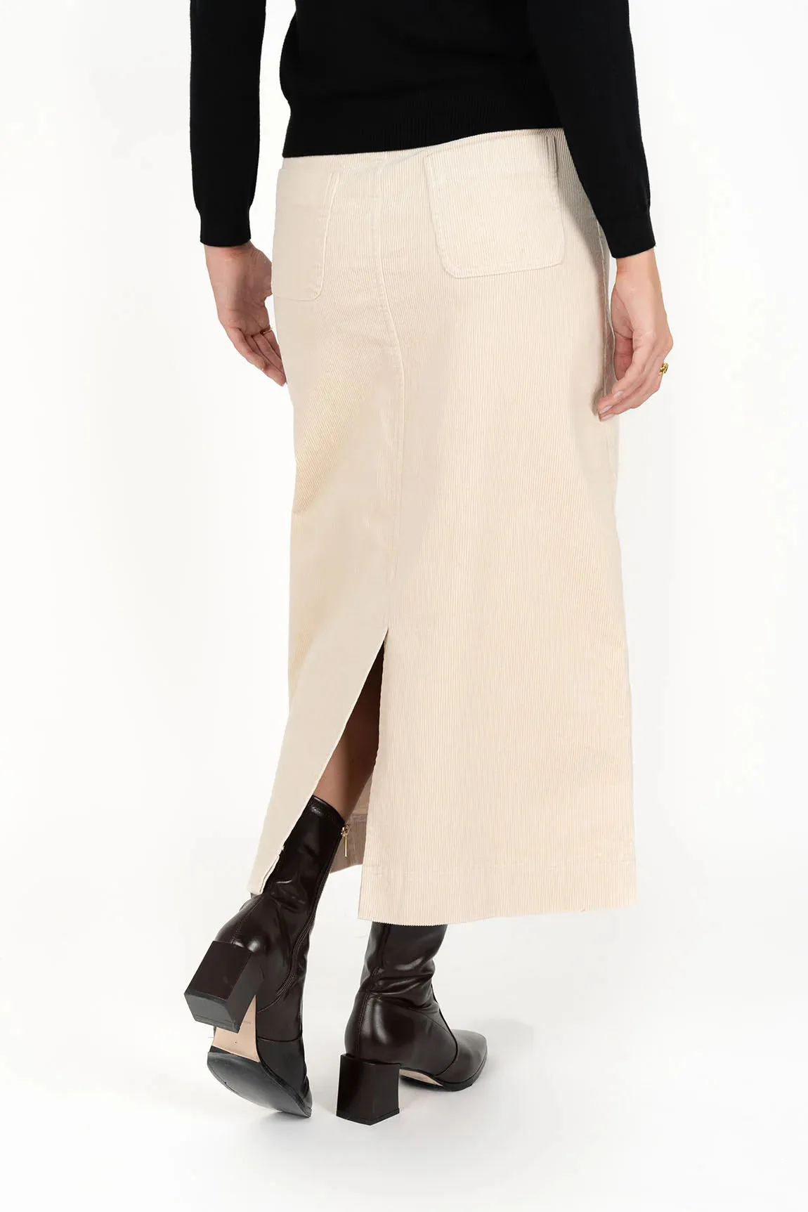 Billie Cord Skirt - Vanilla
