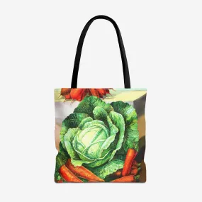 Cabbage, Carrrots and Nasturtiums Tote Bag