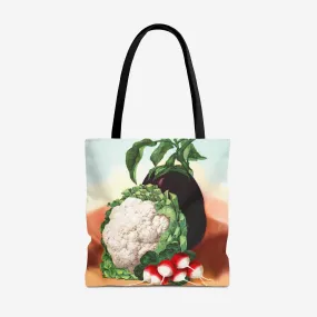 Cauliflower, Radishes, Eggplant and Watermelon Tote Bag