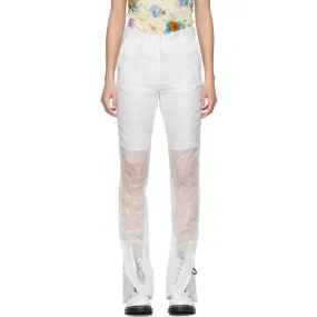Cecilie Bahnsen White Organza Elisabeth Trousers