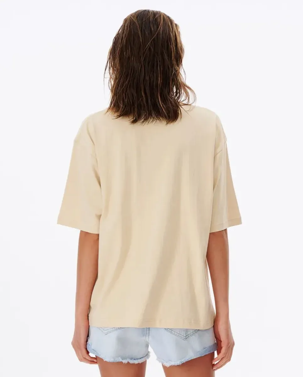 Cosmic Waves Heritage Tee - Natural