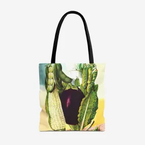 Eggplant, Corn, Beans and Beets Tote Bag