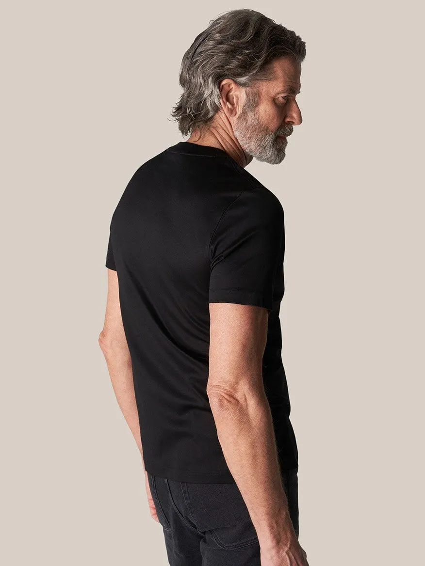 Eton Filo di Scozia T-Shirt in Black