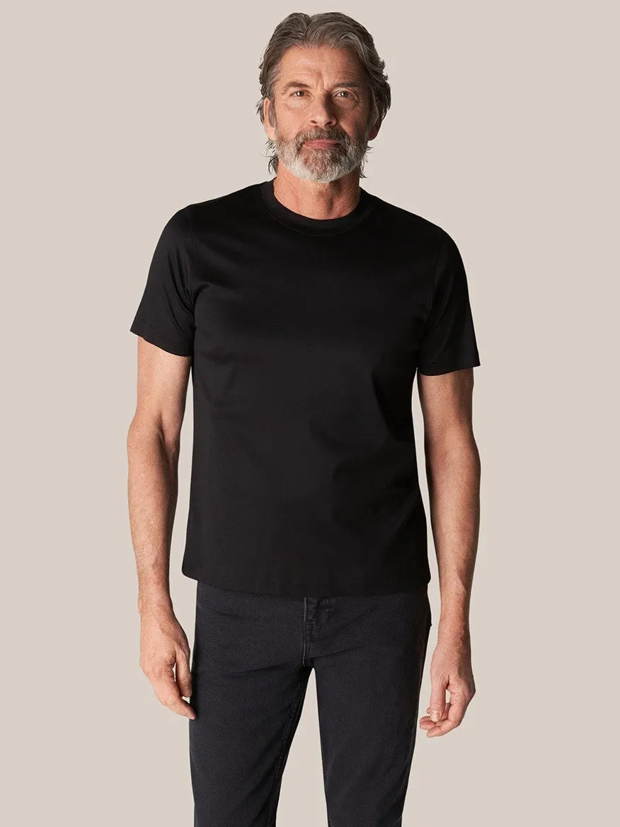 Eton Filo di Scozia T-Shirt in Black
