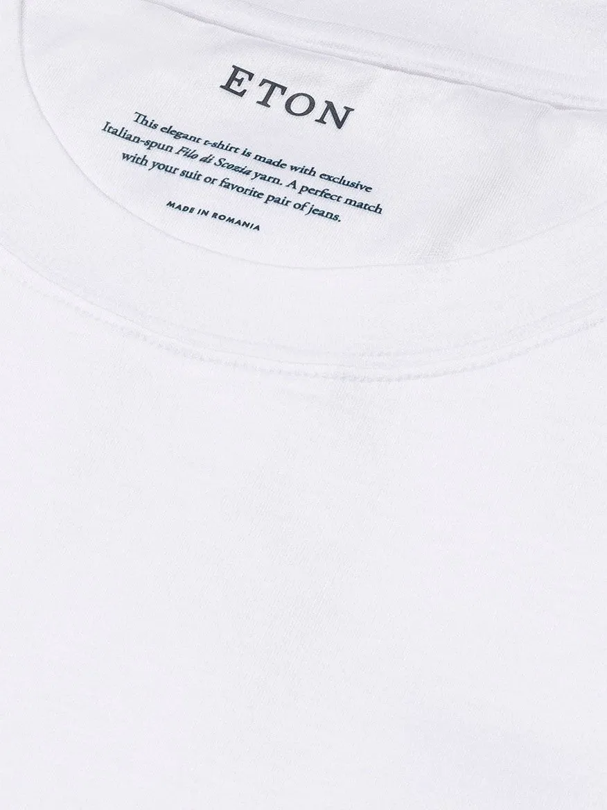 Eton Filo di Scozia T-Shirt in White