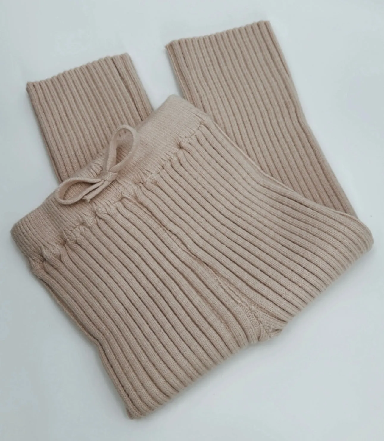 Favorite knit cotton straight leg pants