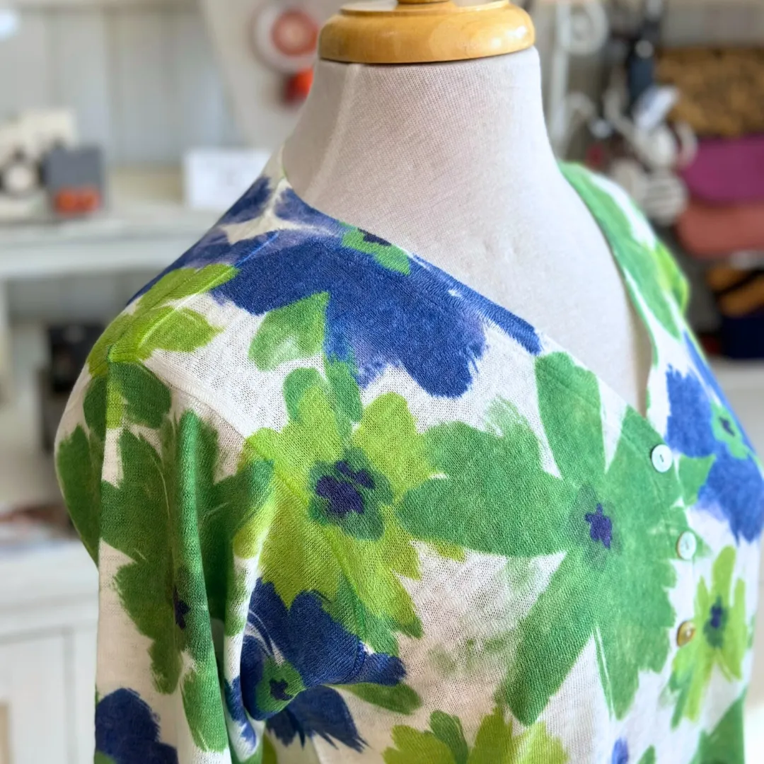 Floral Button Top