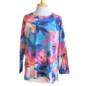 Floral Printed French Terry Top