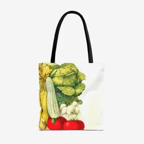 Lettuce, Corn, Celery, Radishes and Pansies Tote Bag