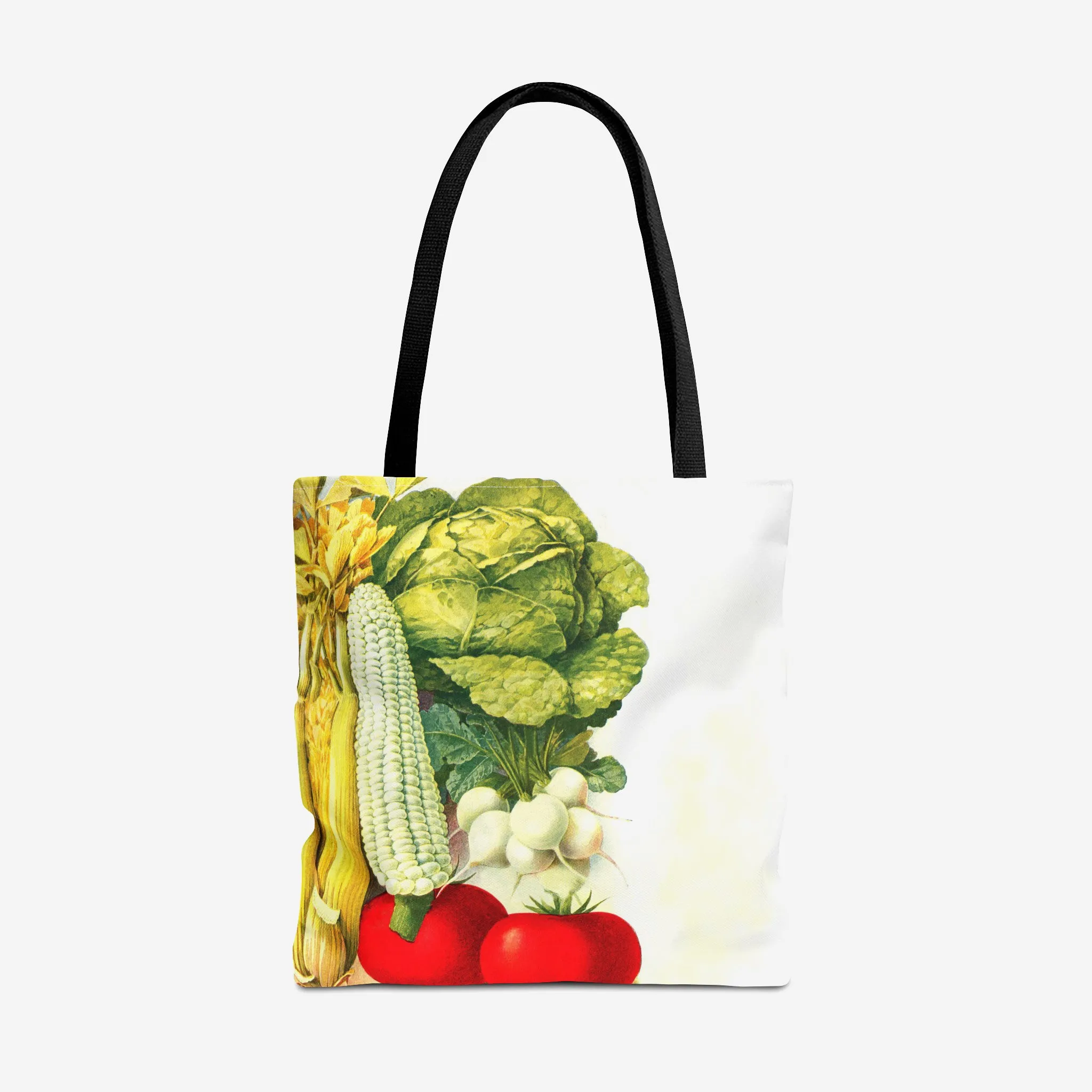 Lettuce, Corn, Celery, Radishes and Pansies Tote Bag