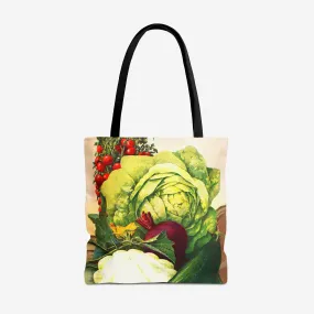 Lettuce, Cucumbers, Cherry Tomatoes, Beets, Scallop Squash and Melons Tote Bag