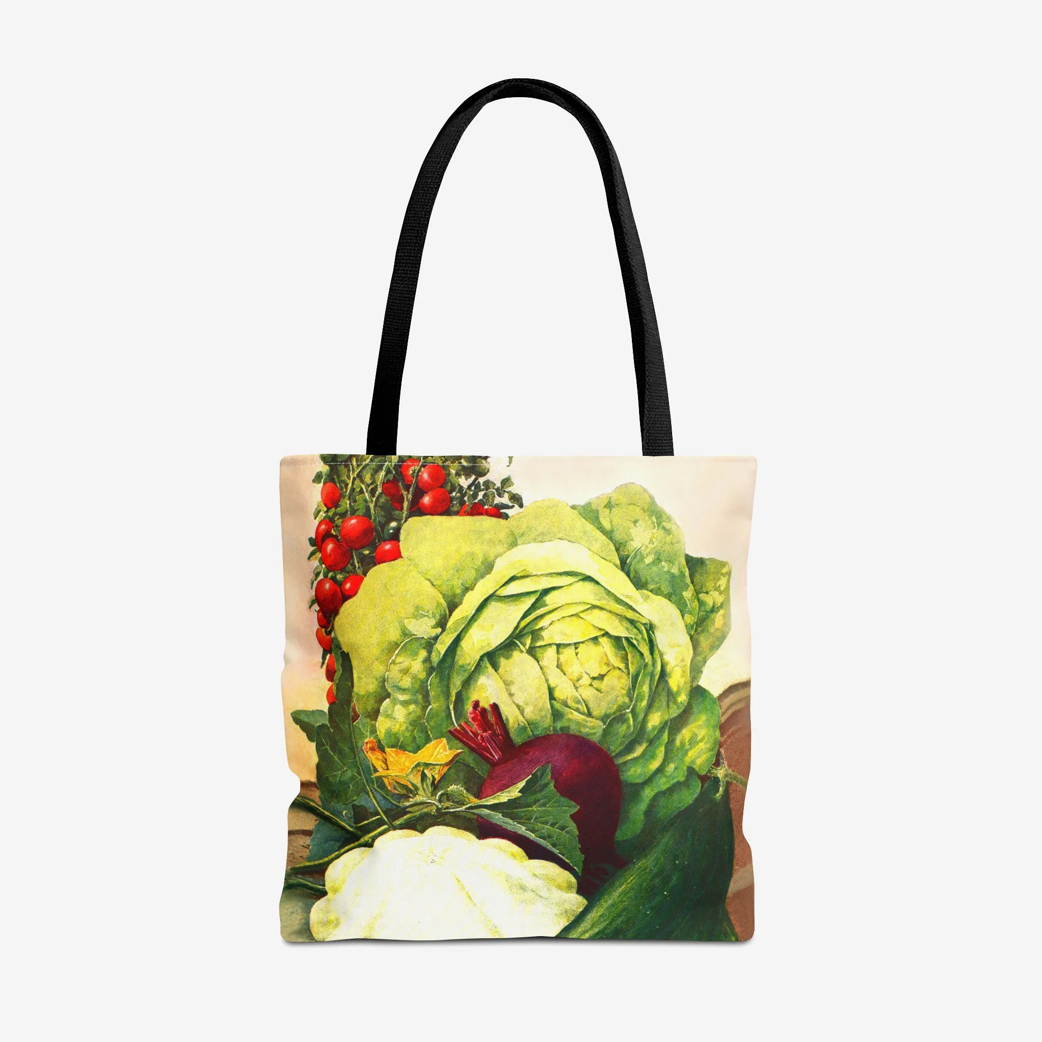 Lettuce, Cucumbers, Cherry Tomatoes, Beets, Scallop Squash and Melons Tote Bag