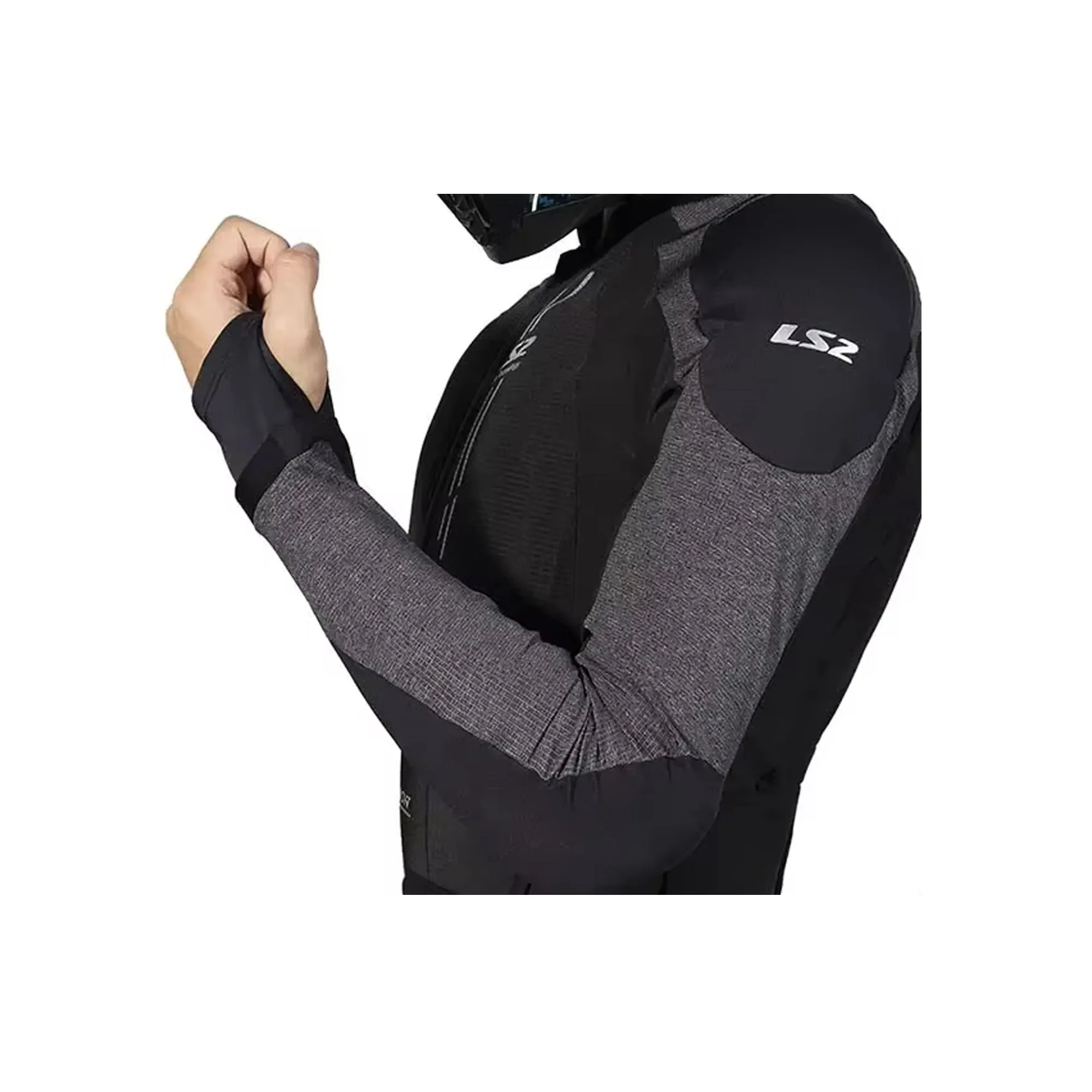 LS2 X Armor Ultra Light Protection Jacket MJ141 Black/Silver - 609305