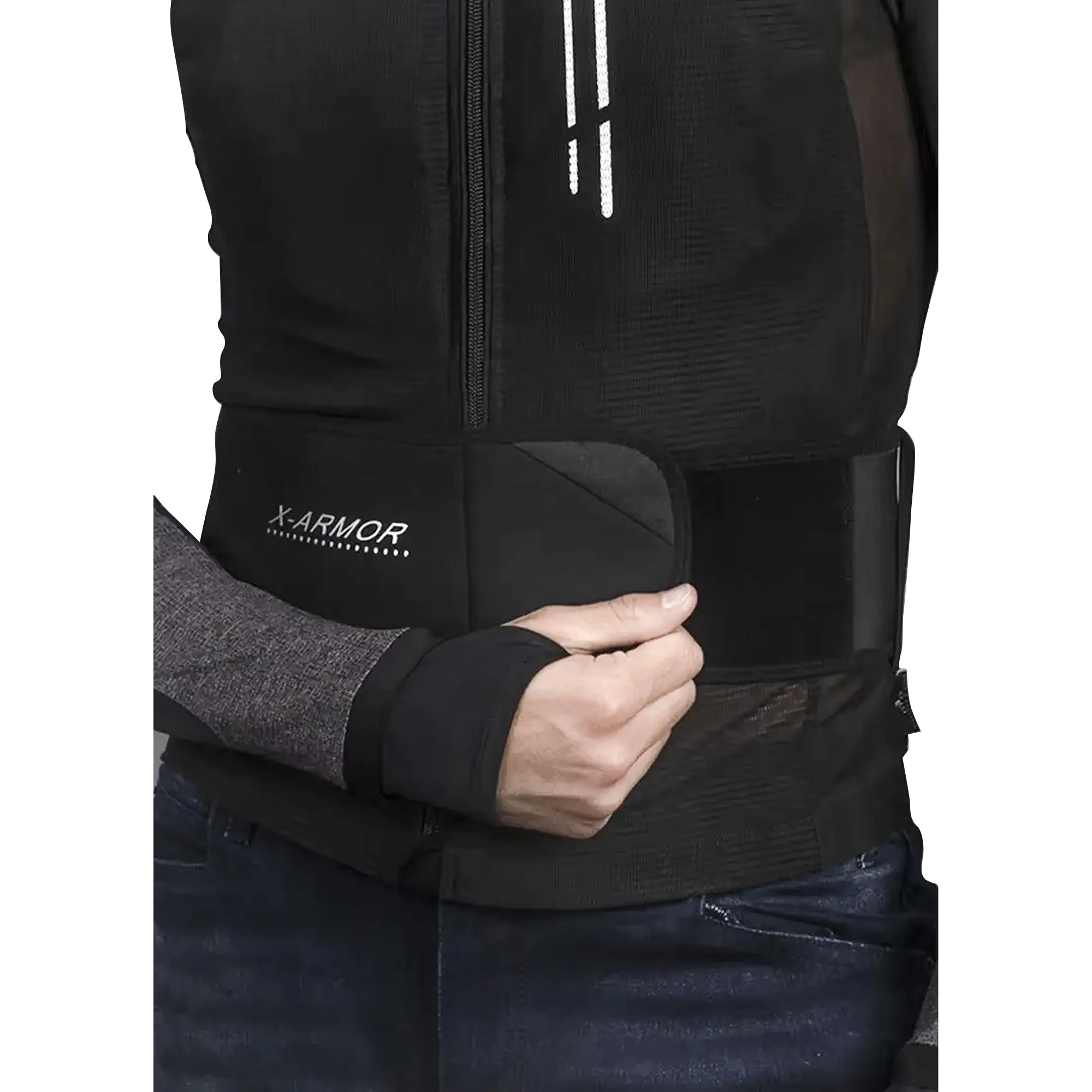 LS2 X Armor Ultra Light Protection Jacket MJ141 Black/Silver - 609305