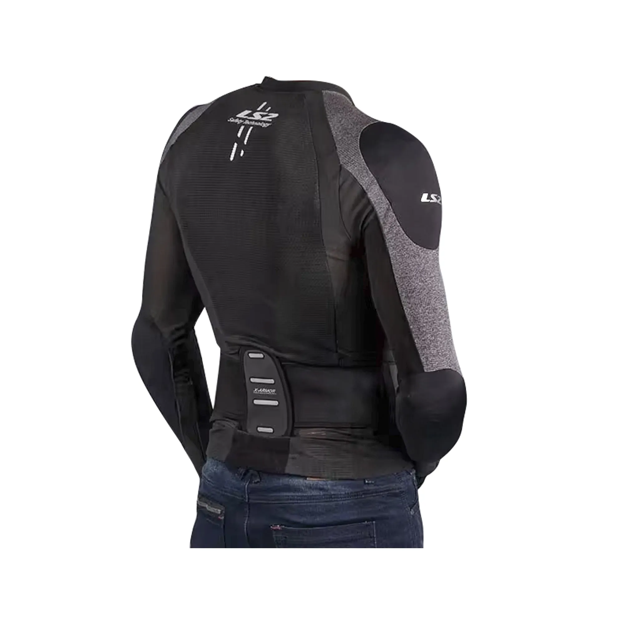 LS2 X Armor Ultra Light Protection Jacket MJ141 Black/Silver - 609305