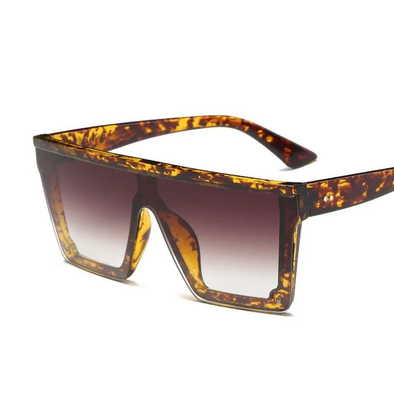 Onepiece Sharp Oversized Square Sunglasses