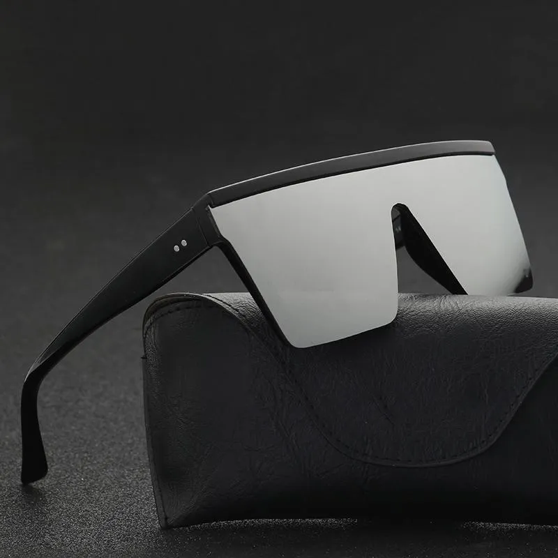 Onepiece Sharp Oversized Square Sunglasses