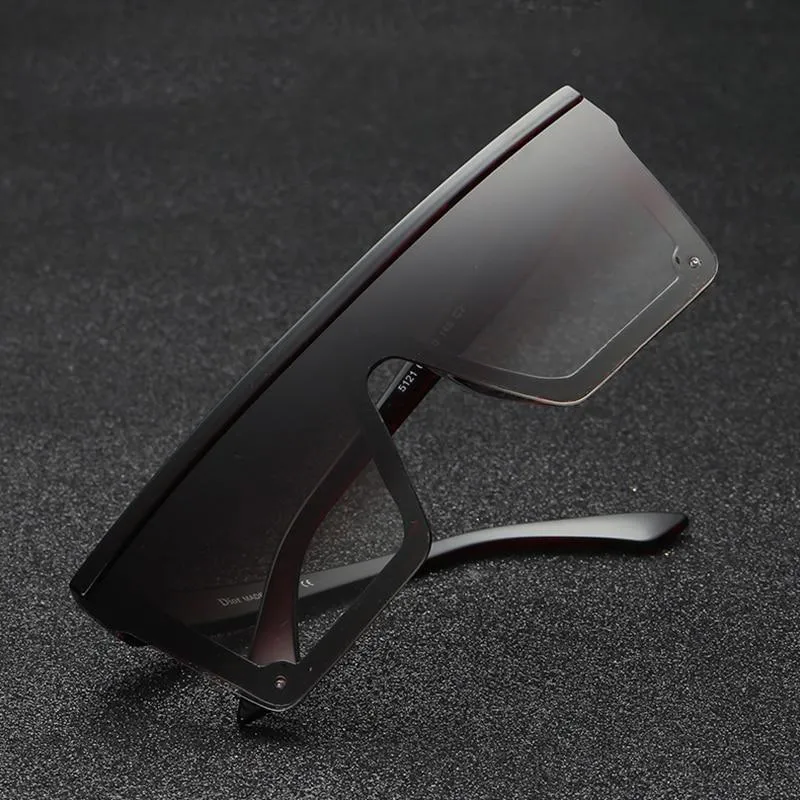 Onepiece Sharp Oversized Square Sunglasses