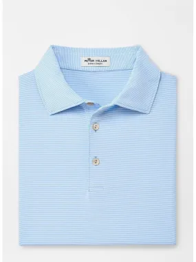 Peter Millar Jubilee Stripe Performance Polo in Cottage Blue