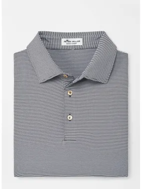Peter Millar Jubilee Stripe Performance Polo in Iron