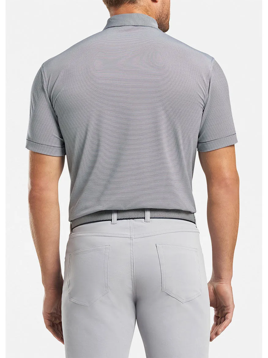 Peter Millar Jubilee Stripe Performance Polo in Navy