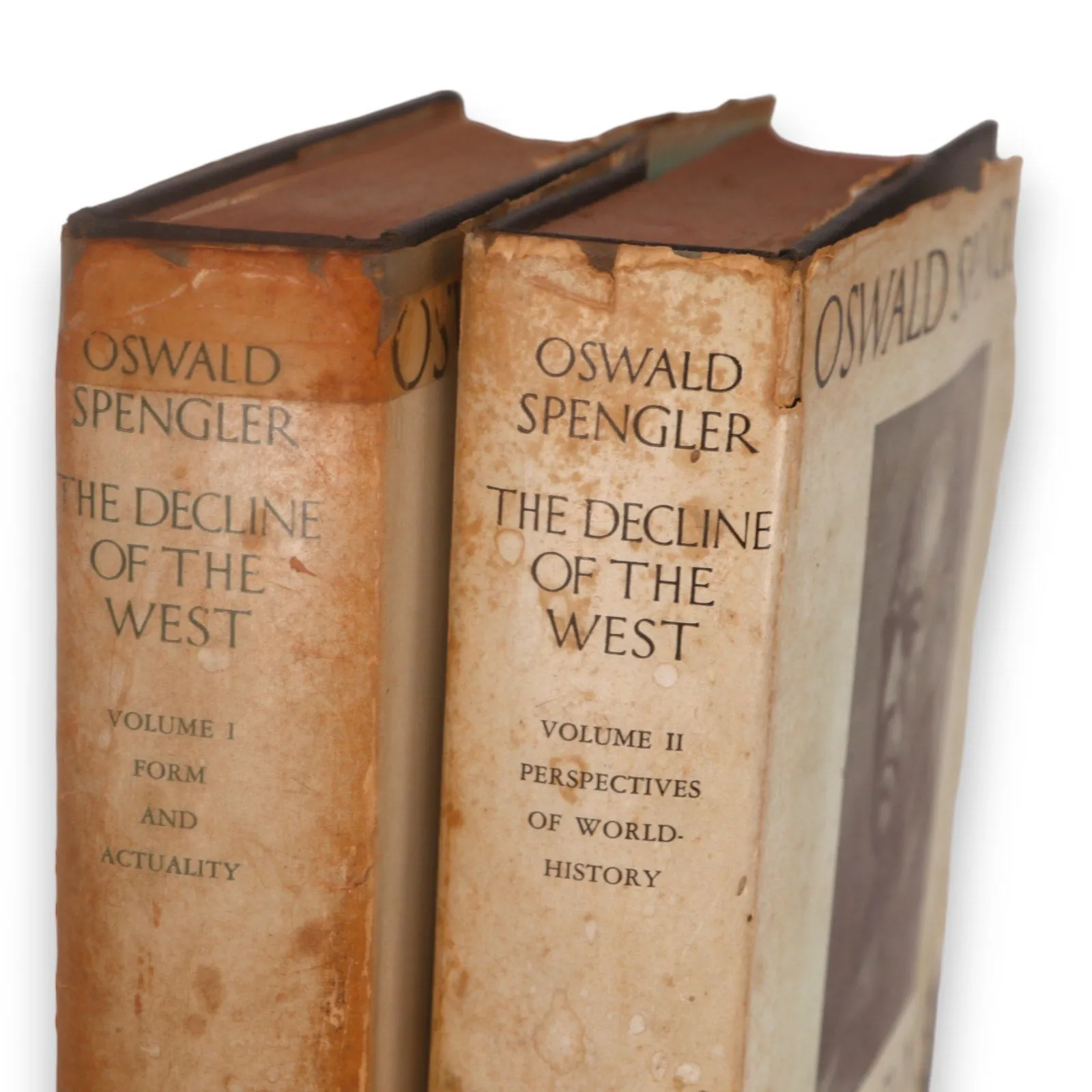 The Decline of the West 1950 Oswald Spengler 2 Vol Set Hardcover DJ Alfred Knopf