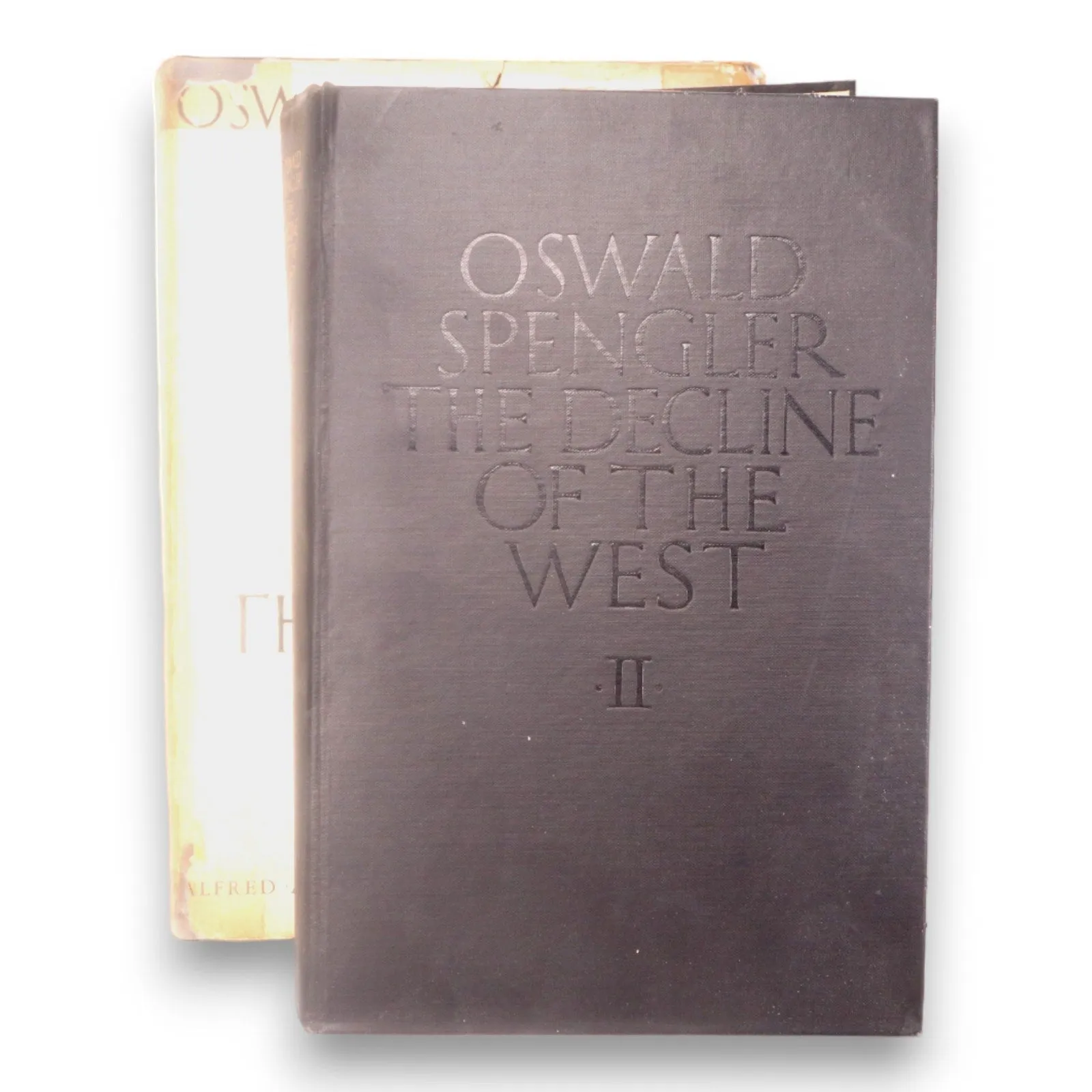 The Decline of the West 1950 Oswald Spengler 2 Vol Set Hardcover DJ Alfred Knopf
